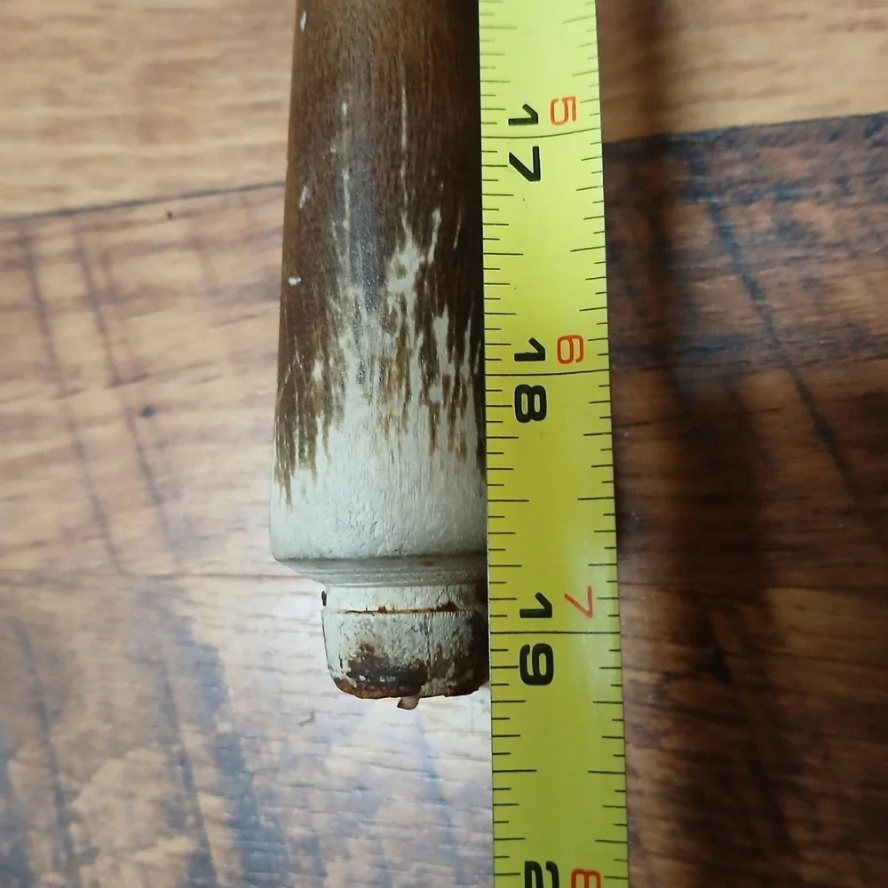 Vintage Ekco Wide Slotted Large‎ Spatula Flipper Meat Chicken Lifter Chrome Wood